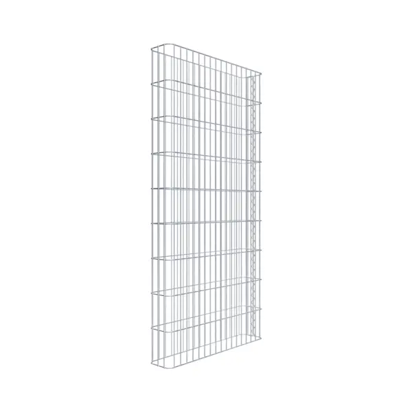 Gabionenzaun Länge 87 cm, Höhe 180 cm, Tiefe 17 cm, Maschenweite 5 x 20 cm