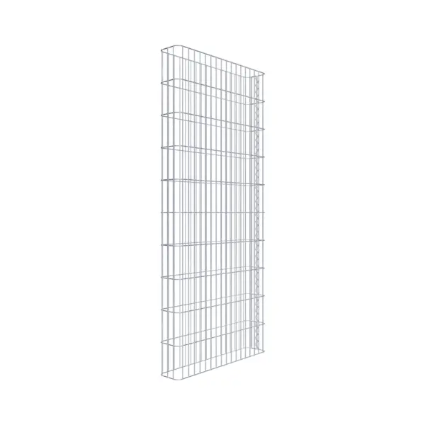 Gabionenzaun Länge 87 cm, Höhe 200 cm, Tiefe 17 cm, Maschenweite 5 x 20 cm