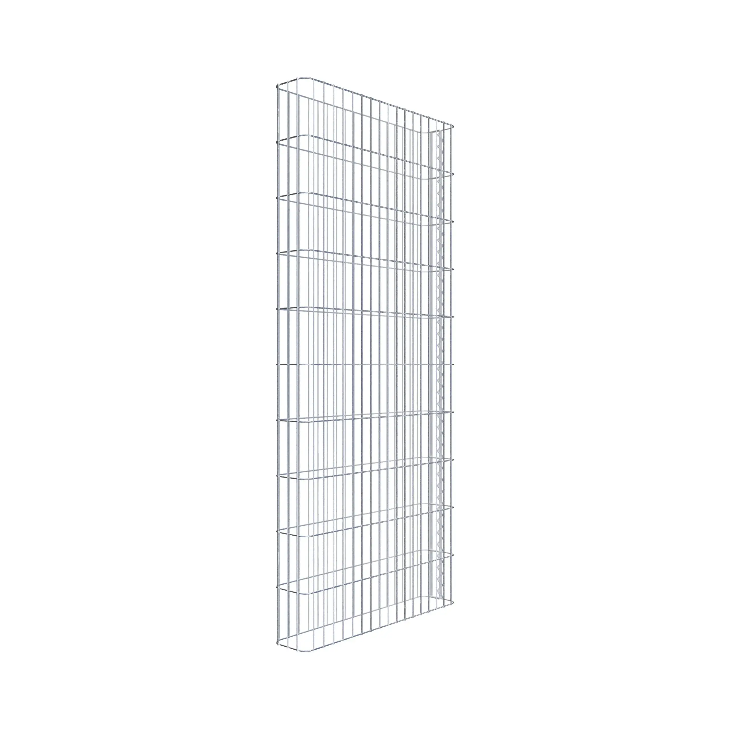 Gabionenzaun Länge 87 cm, Höhe 200 cm, Tiefe 17 cm, Maschenweite 5 x 20 cm