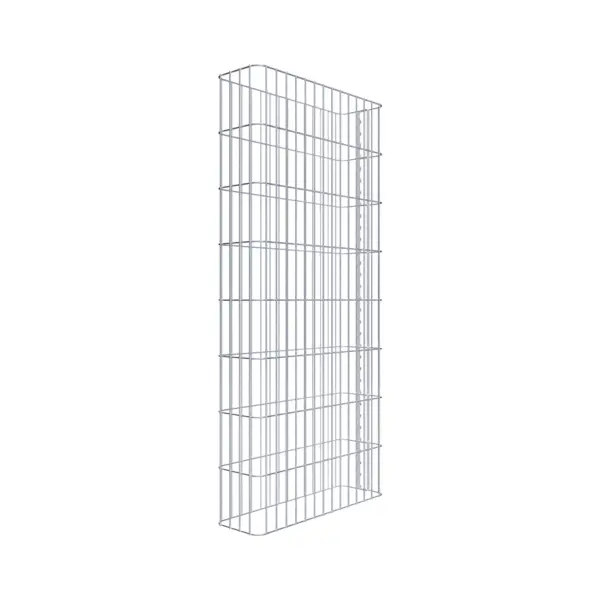Gabionenzaun Länge 72 cm, Höhe 160 cm, Tiefe 22 cm, Maschenweite 5 x 20 cm Gabionenzaun Länge 72 cm, Höhe 160 cm, Tiefe 22 cm, Maschenweite 5 x 20 cm