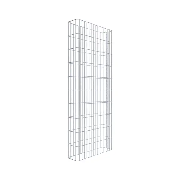 Gabionenzaun Länge 82 cm, Höhe 200 cm, Tiefe 22 cm, Maschenweite 5 x 20 cm