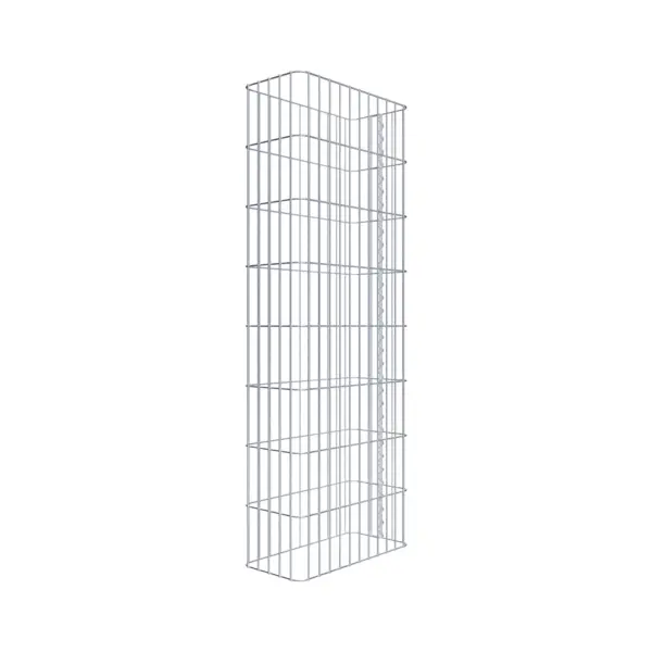 Gabionenzaun Länge 57 cm, Höhe 160 cm, Tiefe 27 cm, Maschenweite 5 x 20 cm Gabionenzaun Länge 57 cm, Höhe 160 cm, Tiefe 27 cm, Maschenweite 5 x 20 cm