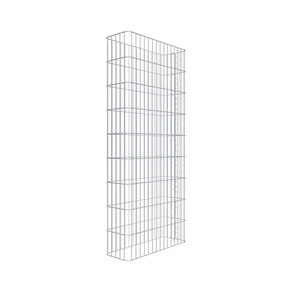 Gabionenzaun Länge 77 cm, Höhe 180 cm, Tiefe 27 cm, Maschenweite 5 x 20 cm Gabionenzaun Länge 77 cm, Höhe 180 cm, Tiefe 27 cm, Maschenweite 5 x 20 cm