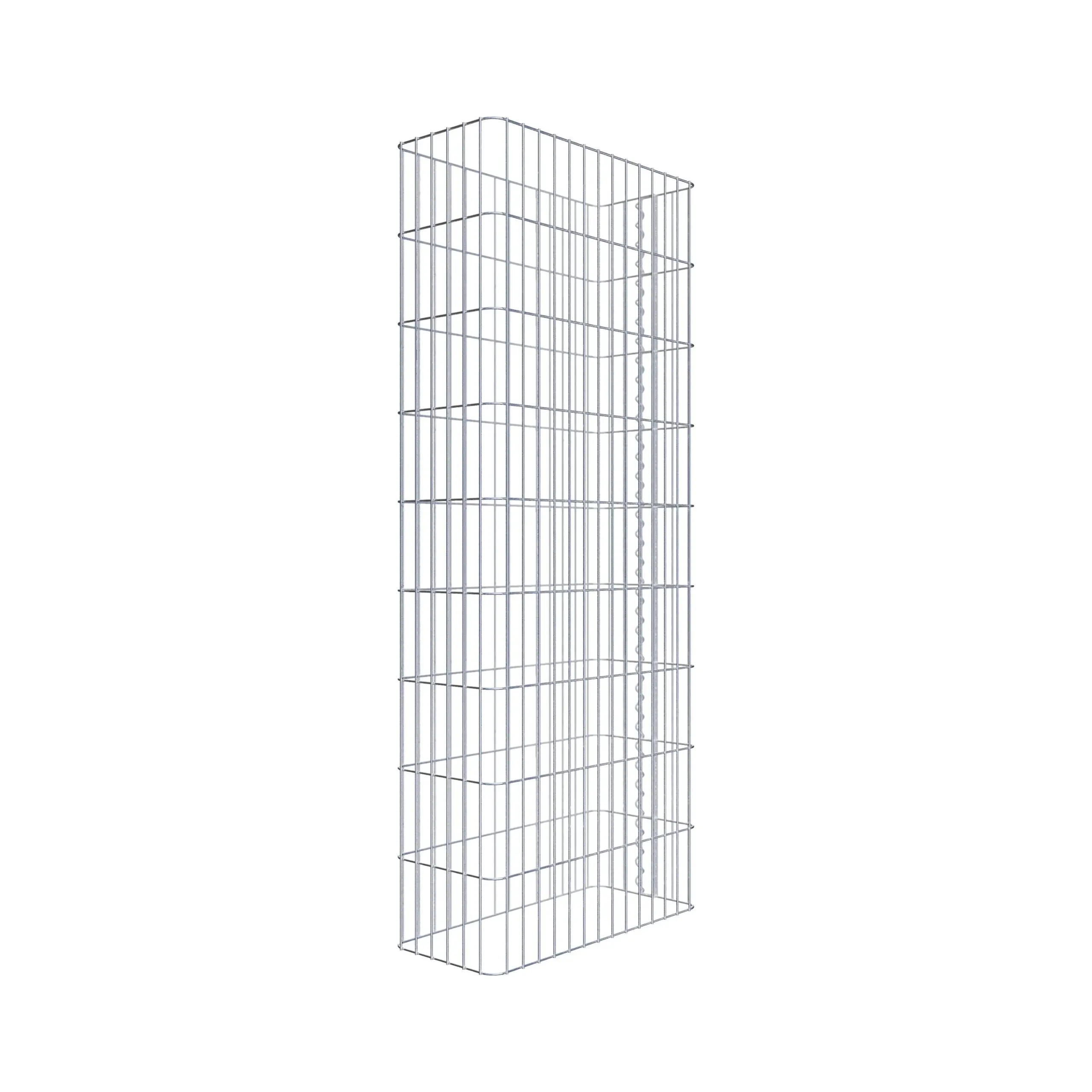 Gabionenzaun Länge 72 cm, Höhe 180 cm, Tiefe 32 cm, Maschenweite 5 x 20 cm