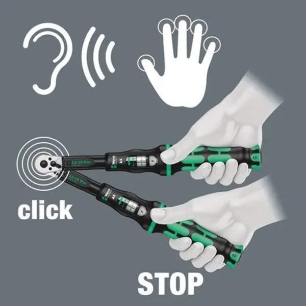 Wera Click-Torque Drehmomentschlüssel 1/4 inch 2,5-25 Nm – Bild 5