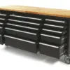 HBM Werkzeugwagen mit Holzplatte, mobile Werkbank - 182 cm - schwarz – Bild 2 HBM Werkzeugwagen mit Holzplatte, mobile Werkbank - 182 cm - schwarz – Bild 2