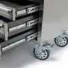 HBM Werkzeugwagen mit Holzarbeitsplatte, 122 cm, Edelstahl – Bild 4