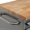 HBM Werkzeugwagen mit Holzarbeitsplatte, 122 cm, Edelstahl – Bild 5