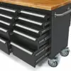 HBM Werkzeugwagen, Holzwerkbank mit Rückwand 215 cm – Bild 4