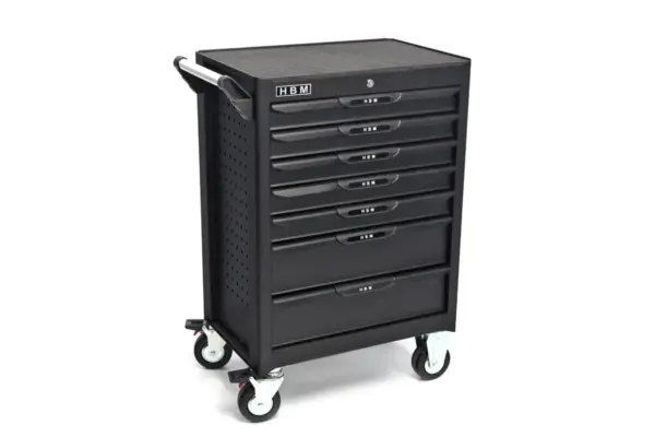 HBM Deluxe-Werkzeugwagen, 283-teilig, schwarz – Bild 2 HBM Deluxe-Werkzeugwagen, 283-teilig, schwarz – Bild 2