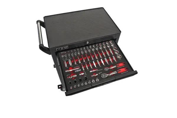 HBM Deluxe-Werkzeugwagen, 283-teilig, schwarz – Bild 5 HBM Deluxe-Werkzeugwagen, 283-teilig, schwarz – Bild 5