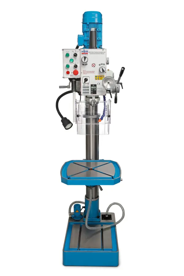 HBM zahnradangetriebene Säulenbohrmaschine deluxe 40 mm, 400 Volt – Bild 2 HBM zahnradangetriebene Säulenbohrmaschine deluxe 40 mm, 400 Volt – Bild 2