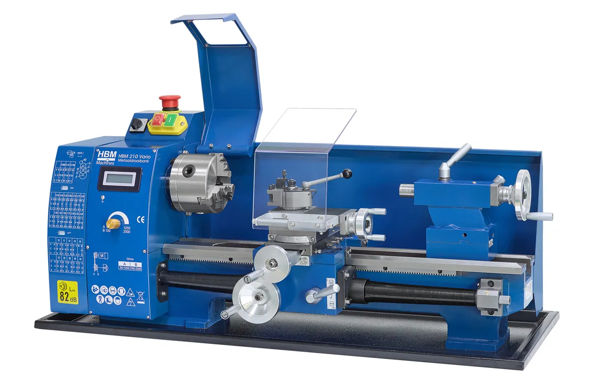 HBM Metalldrehbank klein 210 x 400 Vario