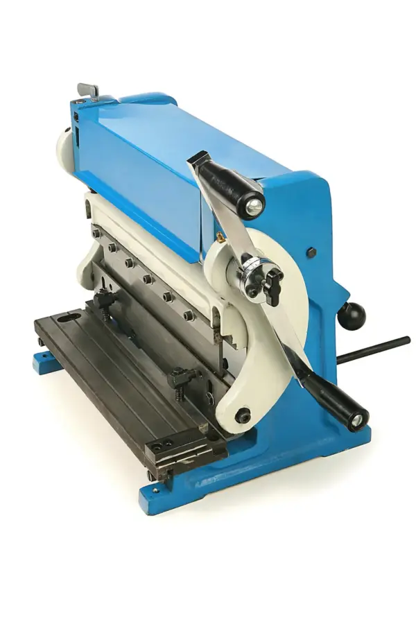 HBM 305 mm Blechbearbeitungsmaschine, Maschine zum Schneiden, Biegen, Rundbiegen / Walzen von Blechen – Bild 6