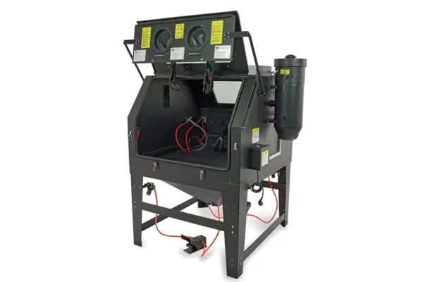 HBM SBC 1200 Strahlkabine mit Staubabsaugung - SCHWARZ – Bild 2