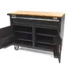 HBM Profi fahrbarer Werkzeugwagen Werkbank, 117 cm, schwarz – Bild 3