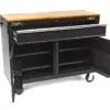 HBM Profi fahrbarer Werkzeugwagen Werkbank, 117 cm, schwarz – Bild 5