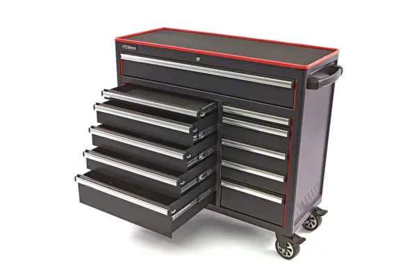 HBM Werkzeugwagen mit 11 Schubladen, 111 cm, schwarz – Bild 3