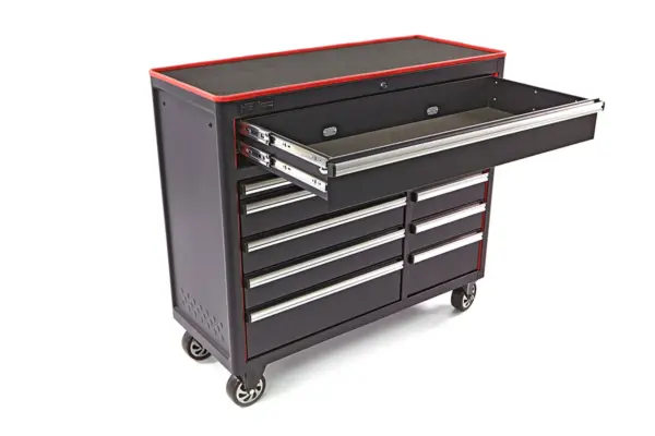 HBM Werkzeugwagen mit 11 Schubladen, 111 cm, schwarz – Bild 5