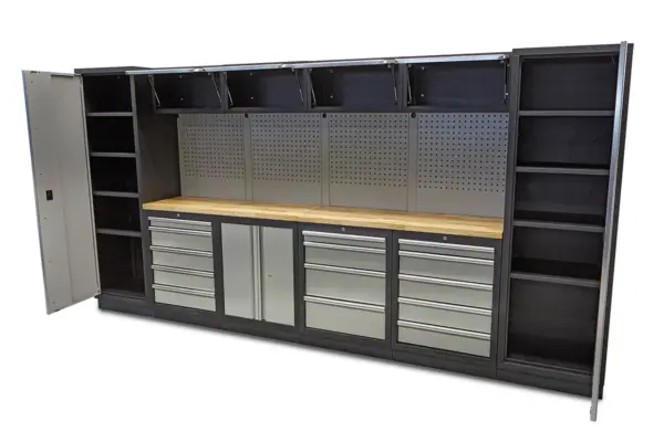 HBM Profi modulares Werkstattsystem, 16-teilig, schwarzgrau – Bild 11