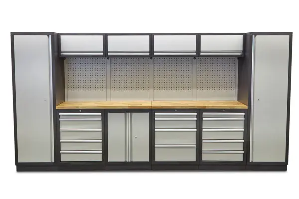 HBM Profi modulares Werkstattsystem, 16-teilig, schwarzgrau – Bild 2