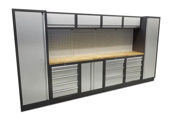 HBM Profi modulares Werkstattsystem, 16-teilig, schwarzgrau – Bild 3