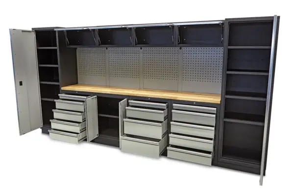 HBM Profi modulares Werkstattsystem, 16-teilig, schwarzgrau – Bild 4