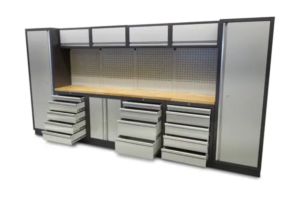 HBM Profi modulares Werkstattsystem, 16-teilig, schwarzgrau – Bild 5