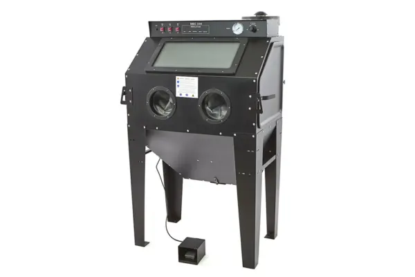 HBM SBC 350 Strahlkabine mit Absaugung CE - Mattschwarz