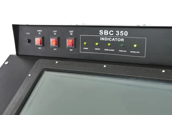 HBM SBC 350 Strahlkabine mit Absaugung CE - Mattschwarz – Bild 4