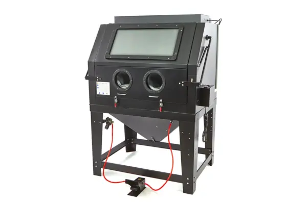 HBM SBC 990 Sandstrahlkabine mit Absaugung, mattchwarz