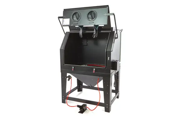 HBM SBC 990 Sandstrahlkabine mit Absaugung, mattchwarz – Bild 2