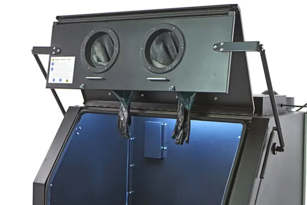HBM SBC 990 Sandstrahlkabine mit Absaugung, mattchwarz – Bild 5