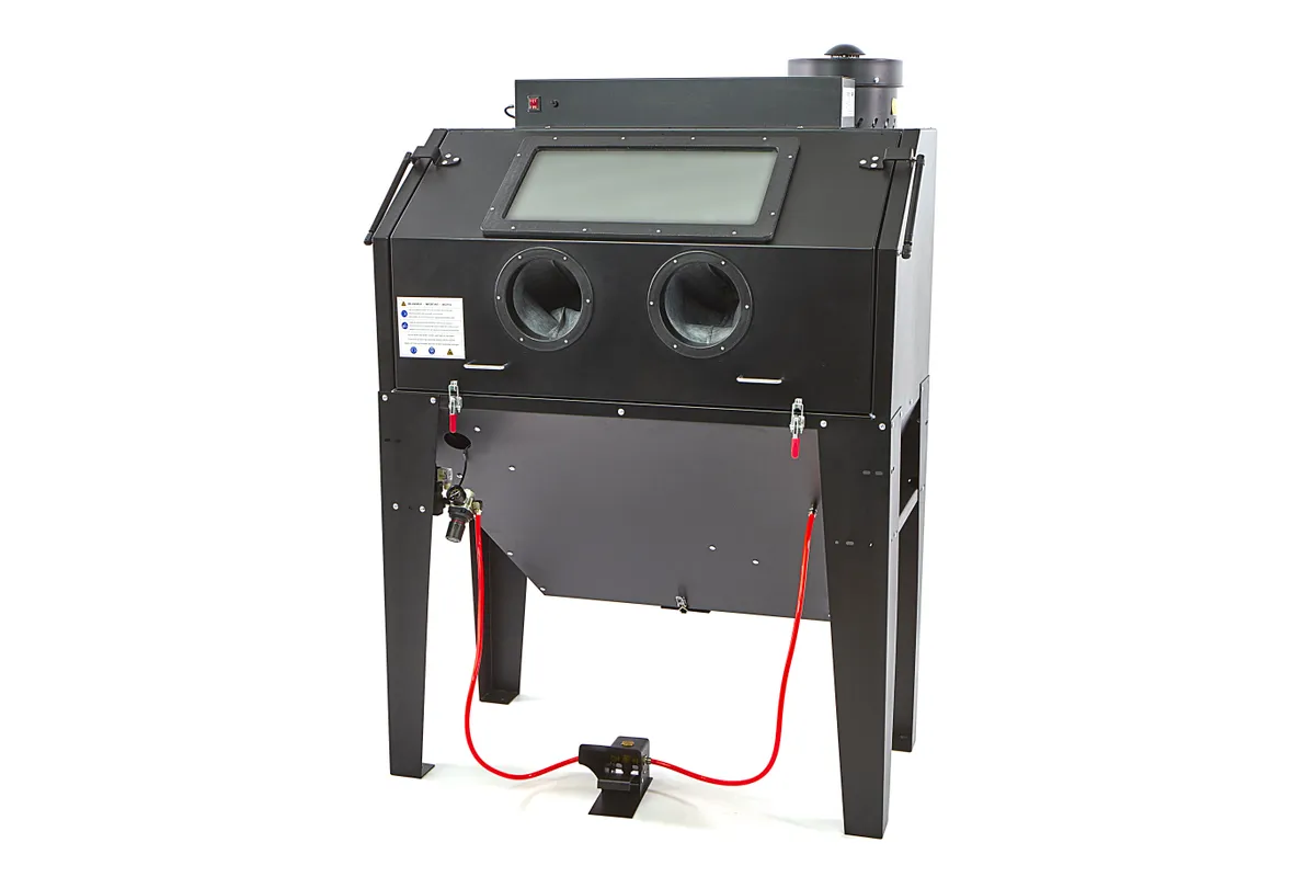 HBM Sandstrahlkabine mit Absaugung SBC 420/500 schwarz