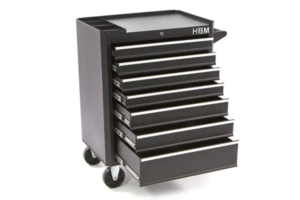 HBM Werkzeugwagen mit 7 Schubladen, 66 cm, schwarz – Bild 10