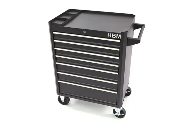 HBM Werkzeugwagen mit 7 Schubladen, 66 cm, schwarz – Bild 3