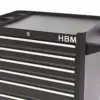 HBM Werkzeugwagen mit 7 Schubladen, 66 cm, schwarz – Bild 4