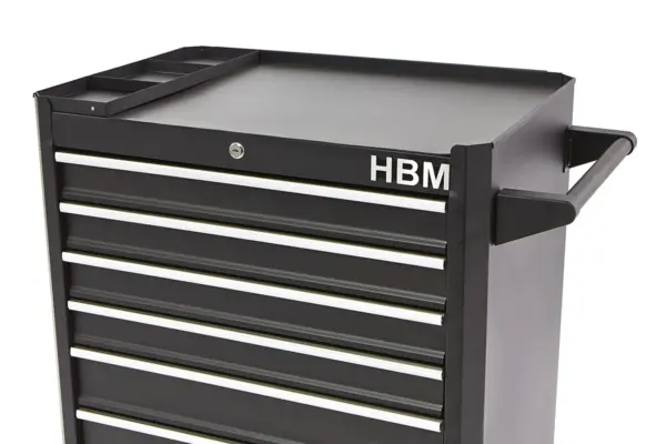 HBM Werkzeugwagen mit 7 Schubladen, 66 cm, schwarz – Bild 4
