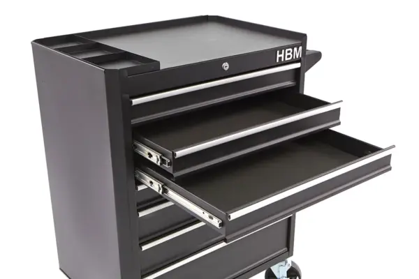 HBM Werkzeugwagen mit 7 Schubladen, 66 cm, schwarz – Bild 9