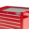 HBM Werkzeugwagen mit 7 Schubladen, 66 cm, rot – Bild 4