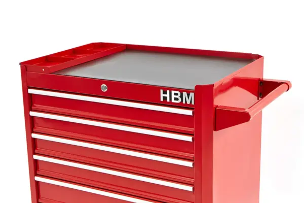 HBM Werkzeugwagen mit 7 Schubladen, 66 cm, rot – Bild 4