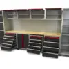 HBM modulares Profi-Werkstattsystem deluxe, 16-teilig, schwarz-rot – Bild 8