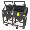 HBM SBC 880 doppelte Strahlkabine mit 2 Absaugungen HBM SBC 880 doppelte Strahlkabine mit 2 Absaugungen