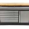 HBM 7 Schubladen 136 Cm. Professioneller Werkzeugschrank, Werkbank mit Tür für Werkstattausrüstung – Bild 2