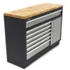 HBM 7 Schubladen 136 Cm. Professioneller Werkzeugschrank, Werkbank mit Tür für Werkstattausrüstung – Bild 4
