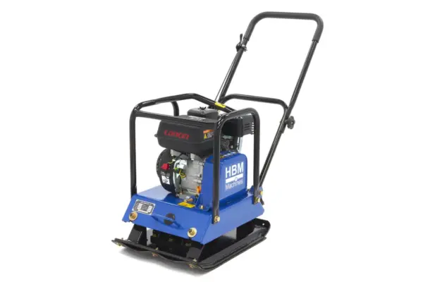 HBM Professional 6,5 HP Rüttelplatte inklusive Radsatz und Gehwegschutzplatte 15000N – Bild 2