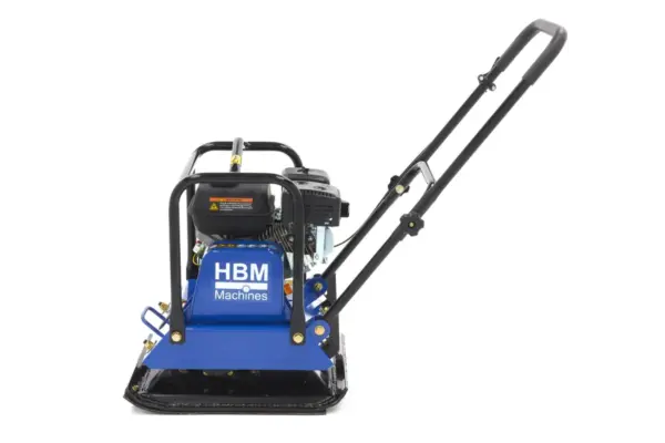 HBM Professional 6,5 HP Rüttelplatte inklusive Radsatz und Gehwegschutzplatte 15000N – Bild 3