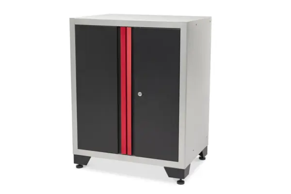 HBM Deluxe Profi-Werkzeugschrank mit Türen für Werkstattausrüstung