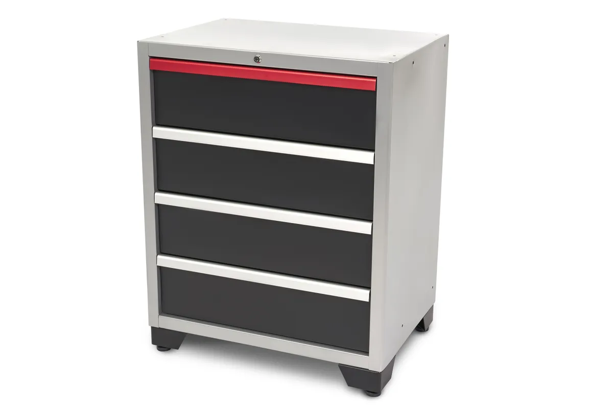 HBM 4 Schubladen Deluxe Profi-Werkzeugschrank für Werkstattausrüstung