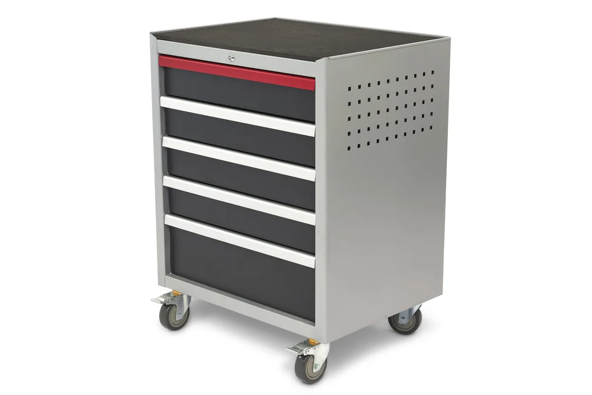 HBM 5 Schubladen Deluxe Profi-Werkzeugwagen für Werkstattausrüstung